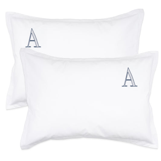Monogrammed Pillow Shams (Set of 2) - A