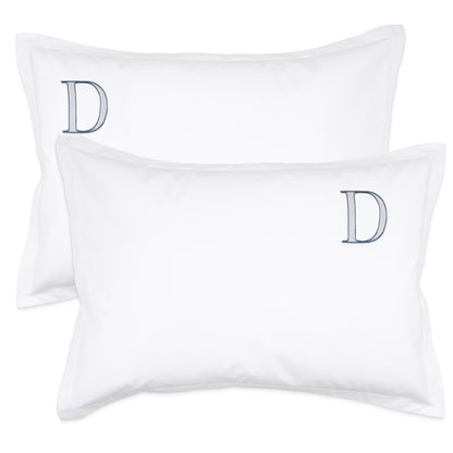 Monogrammed Pillow Shams (Set of 2) - D