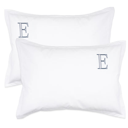 Monogrammed Pillow Shams (Set of 2) - E