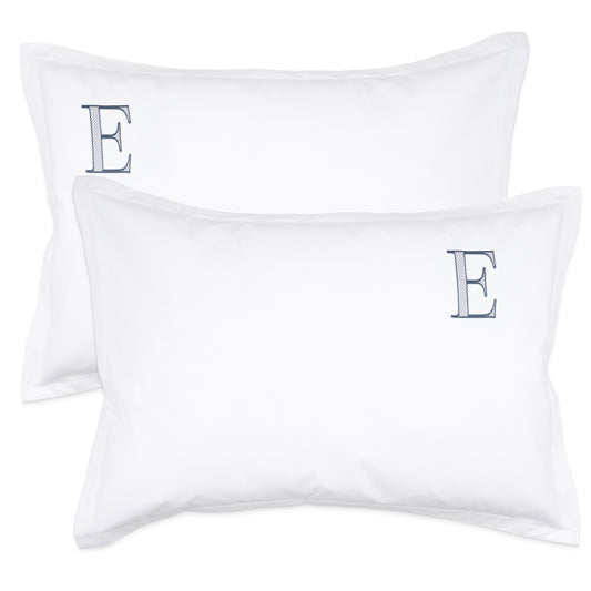 Monogrammed Pillow Shams (Set of 2) - E