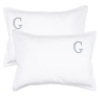 Monogrammed Pillow Shams (Set of 2) - G
