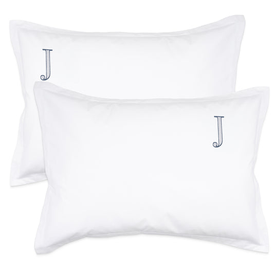 Monogrammed Pillow Shams (Set of 2) - J
