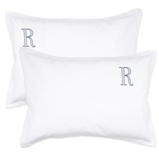 Monogrammed Pillow Shams (Set of 2) - R