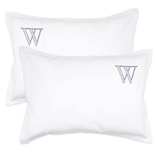 Monogrammed Pillow Shams (Set of 2) - W