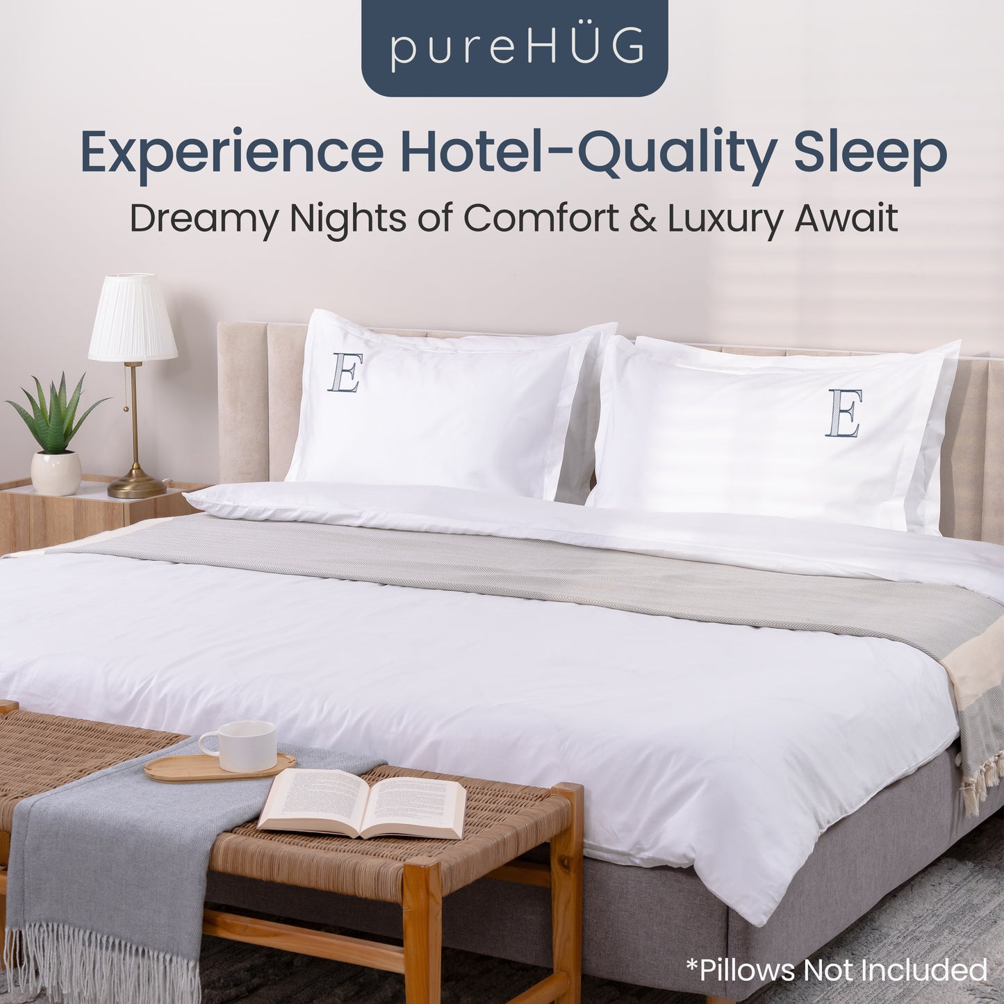 Monogrammed Pillow Shams (Set of 2) - E