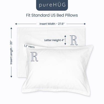 Monogrammed Pillow Shams (Set of 2) - R