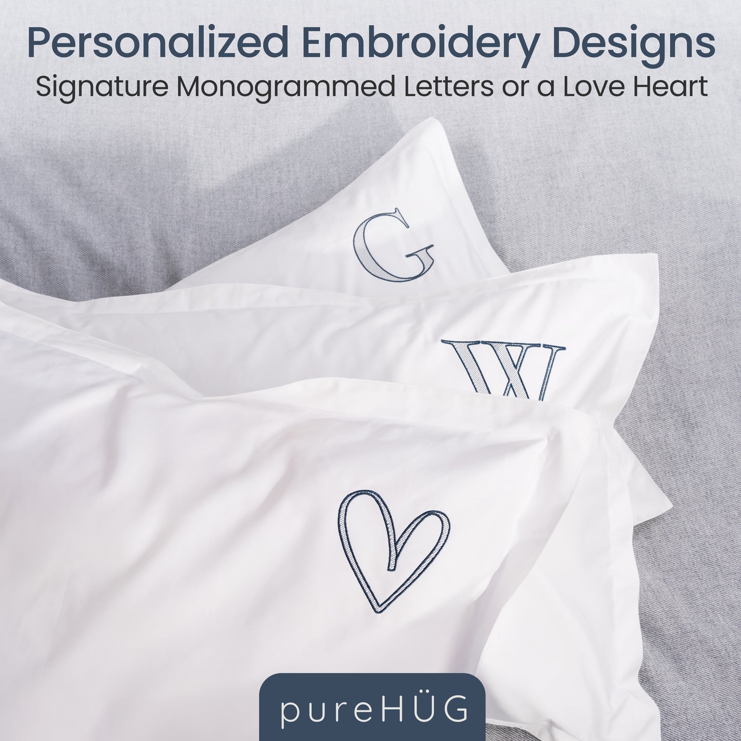 Monogrammed Pillow Shams (Set of 2) - G